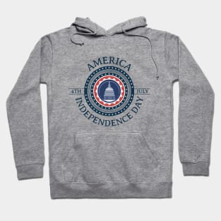 White House in Washington. Independence Day Hoodie